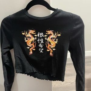 Urban Outfitters long sleeve crop top size M